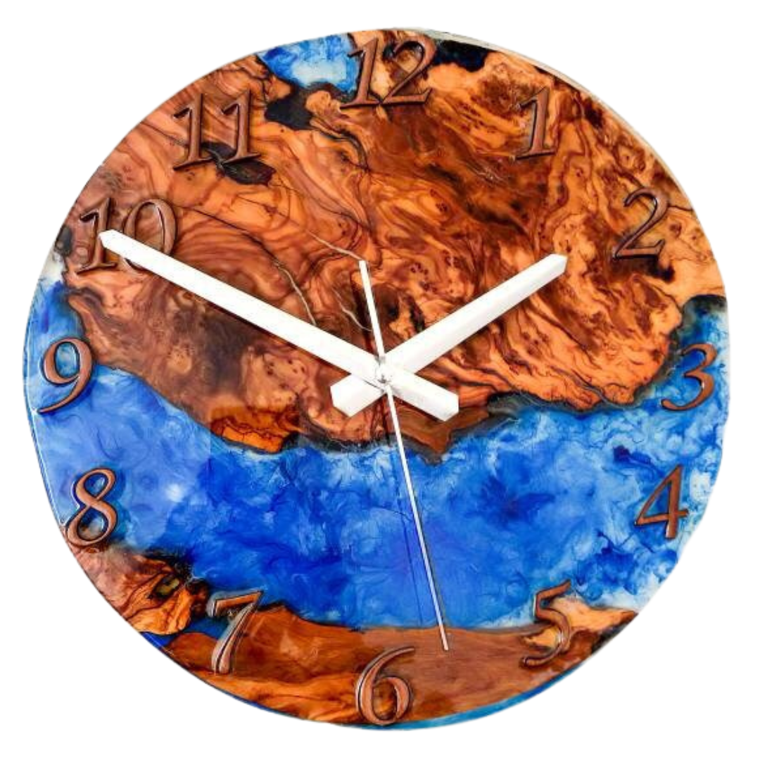 Clocks for wall, Resin Wall Clock, Wall Clock, Wall art, Wall Decor, Wooden Clock, Large wall clock, Large wall clock resinwoodliving