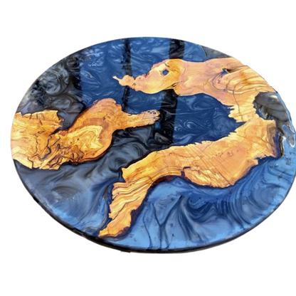 Epoxy Resin & Wood Table Top - Metallic Wholesale vendor