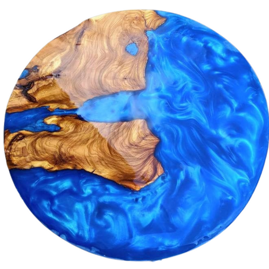 Epoxy Resin & Wood Table Top - Metallic Wholesale vendor