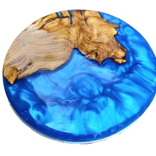 Epoxy Resin & Wood Table Top - Metallic Wholesale vendor