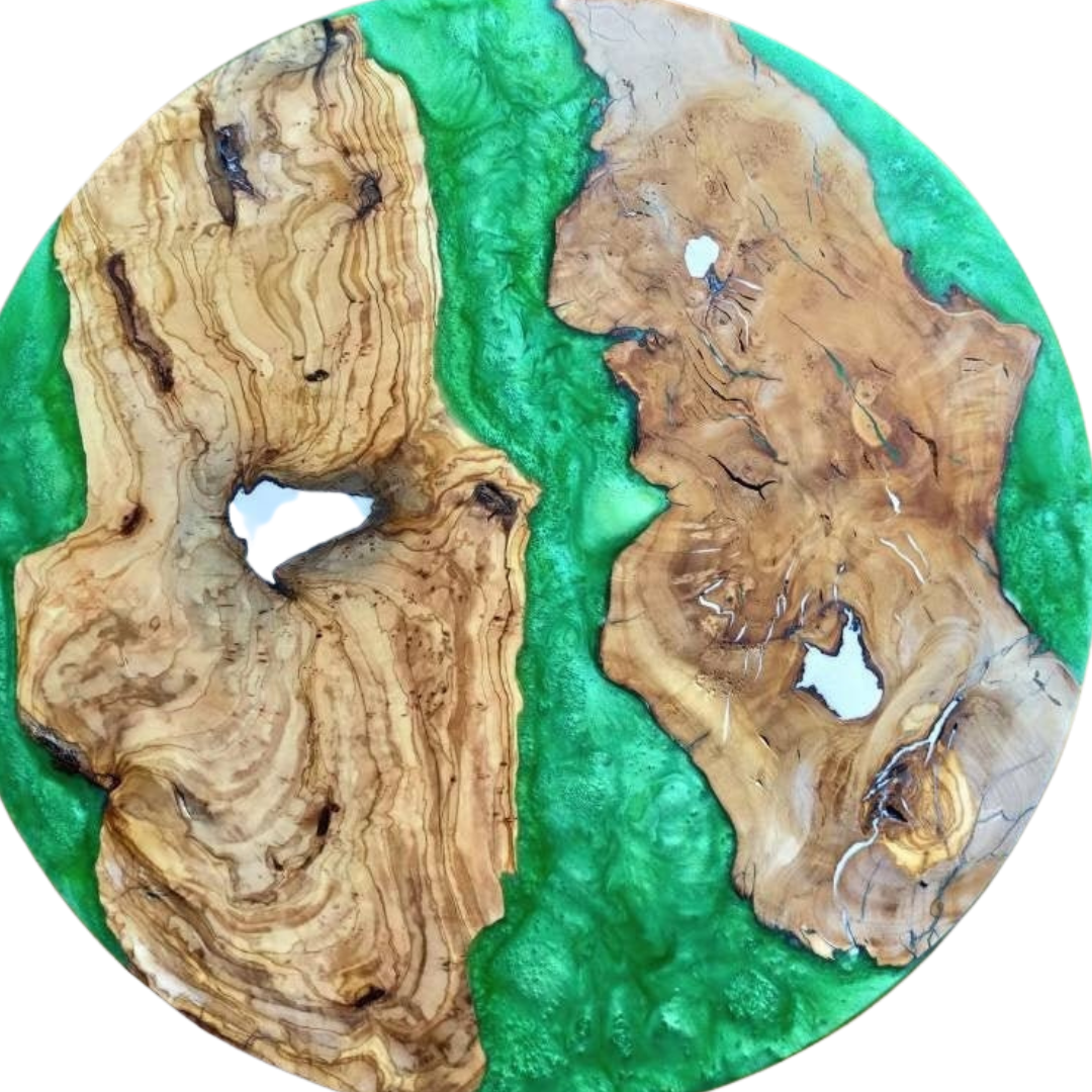 Epoxy Resin & Wood Table Top - Metallic Wholesale vendor