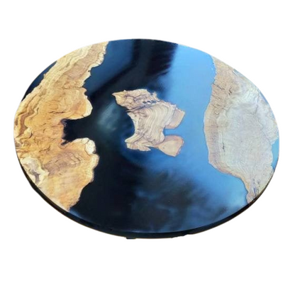 Epoxy Resin & Wood Table Top - Metallic Wholesale vendor