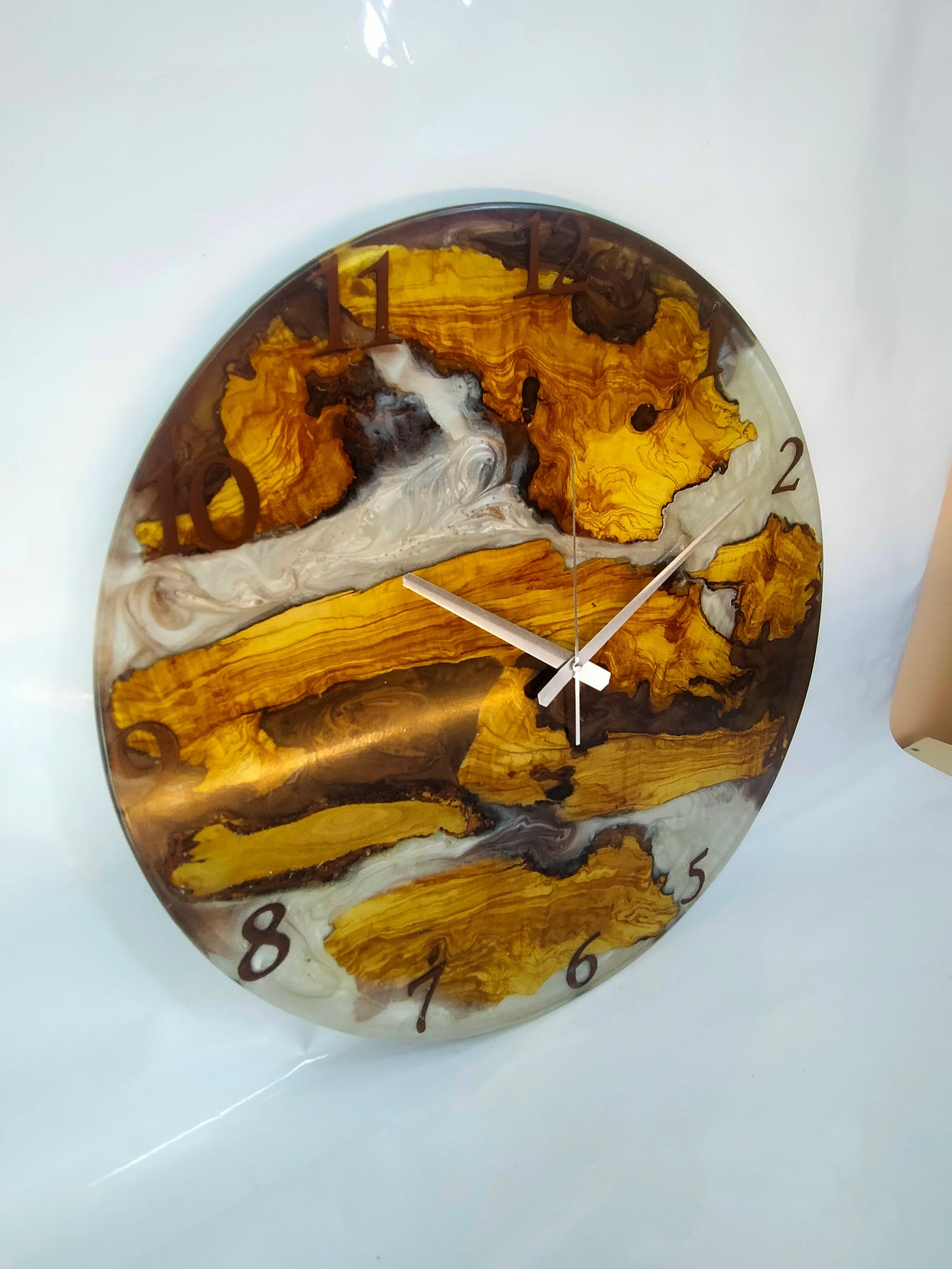 Bicolor Epoxy & Olive Wood Wall Clock ürününün kopyası Wholesale vendor