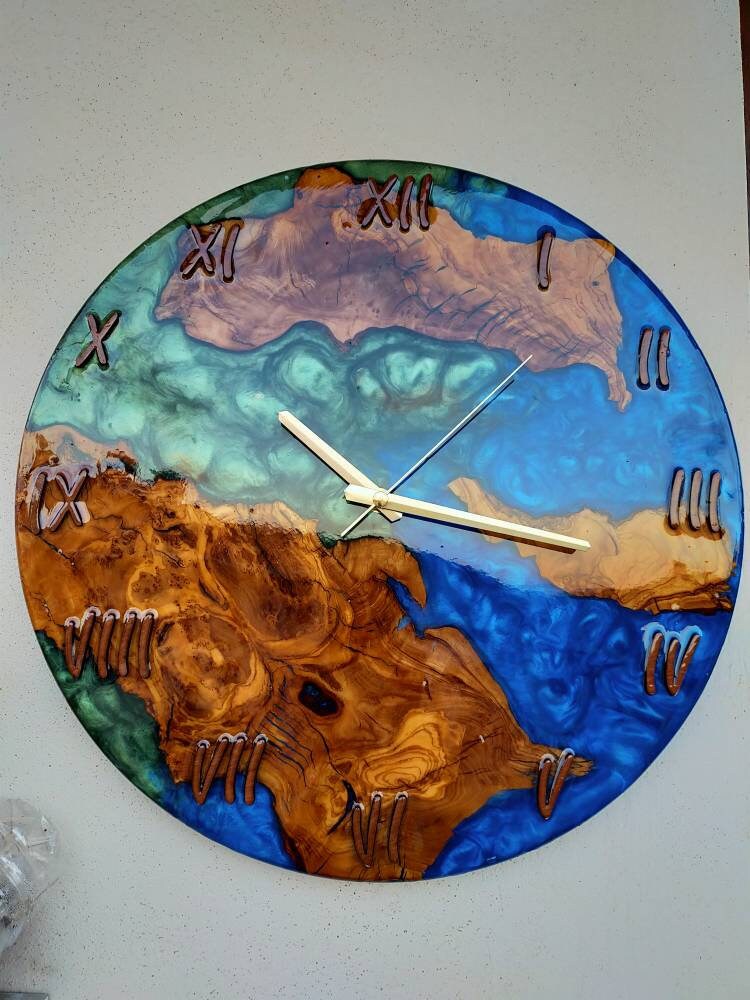 Epoxy clock, Resin clock, Clock for wall, Unique Wall Clock as a  Wedding Gift, Large wall clock Wholesale vendor