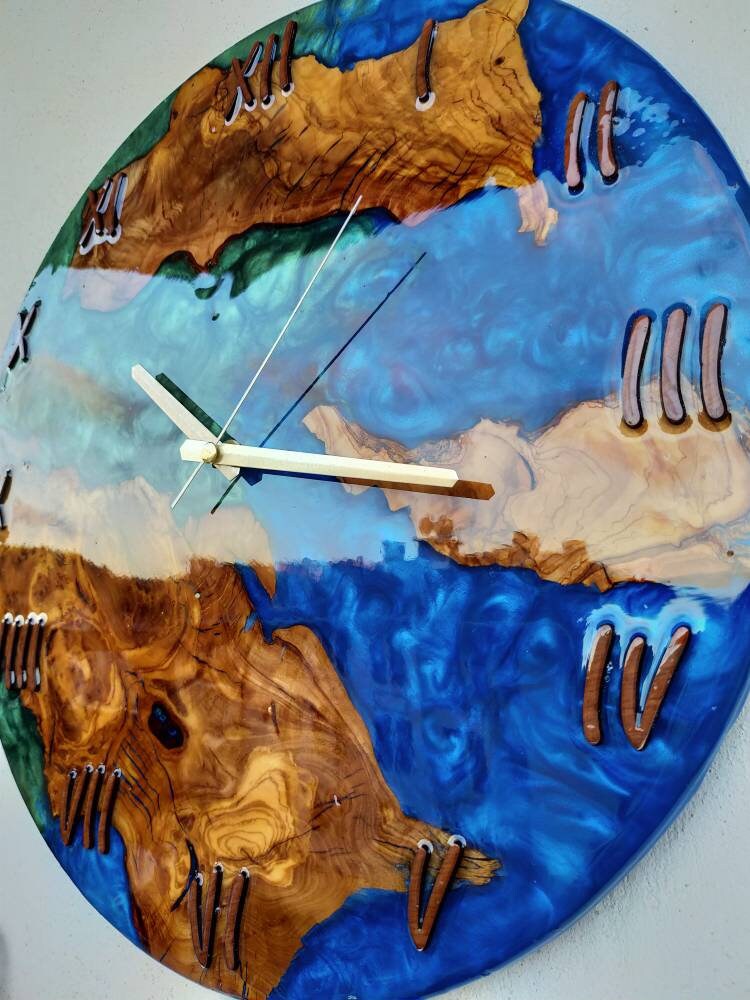 Epoxy clock, Resin clock, Clock for wall, Unique Wall Clock as a  Wedding Gift, Large wall clock Wholesale vendor