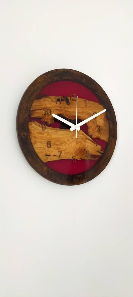 Epoxy clock, Resin clock, Clock for wall, Epoxy Wall Clock, Resin Wall Clock, Wooden Wall Clock--Sold, Large wall clock resinwoodliving