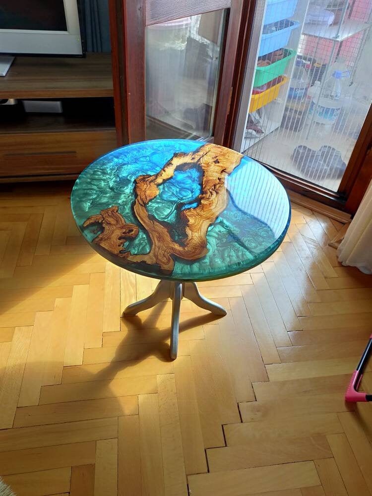 Resin Wood Living - Resin table top Epoxy Coffee table top – Atolyemagara