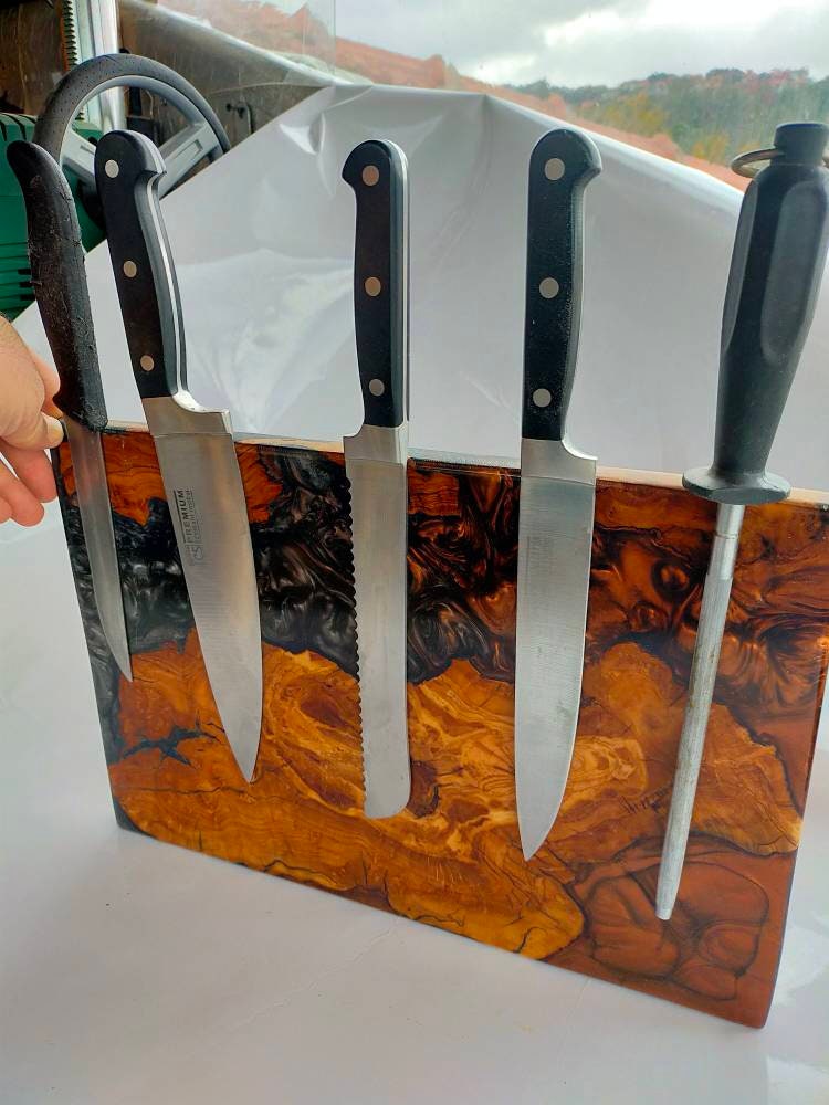 Epoxy Resin Magnetic Knife Rack / Knife Holder Wholesale vendor