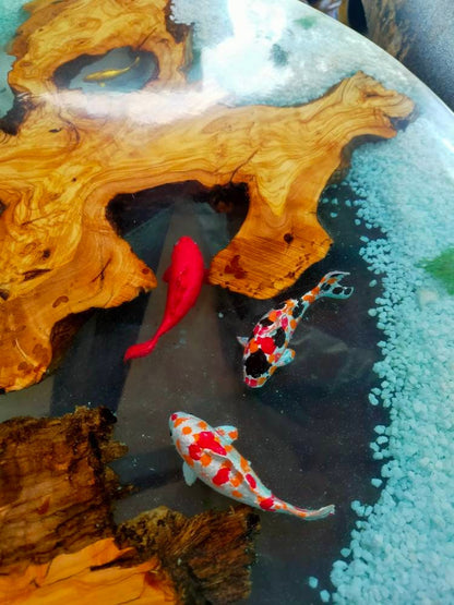 3D fish for fish ponds resinwoodliving