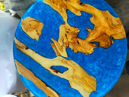 Epoxy Resin & Wood Table Top - Metallic Wholesale vendor