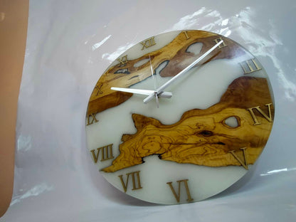 Epoxy clock, Resin clock, Clock for wall, Extra Large wall clock, Wall Clock, Wood Clock, Wood Decor, Wooden Clock, Cool Clocks Resin Wood Living