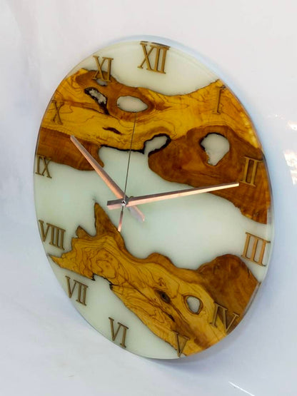 Epoxy clock, Resin clock, Clock for wall, Extra Large wall clock, Wall Clock, Wood Clock, Wood Decor, Wooden Clock, Cool Clocks Resin Wood Living