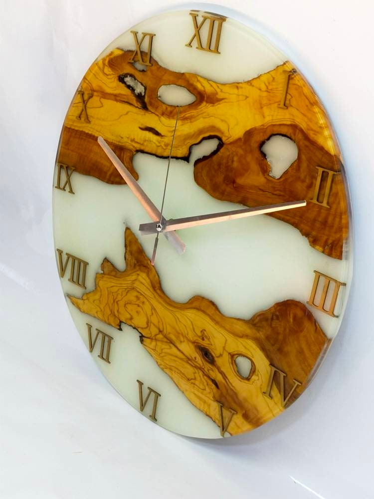 Epoxy clock, Resin clock, Clock for wall, Extra Large wall clock, Wall Clock, Wood Clock, Wood Decor, Wooden Clock, Cool Clocks Resin Wood Living