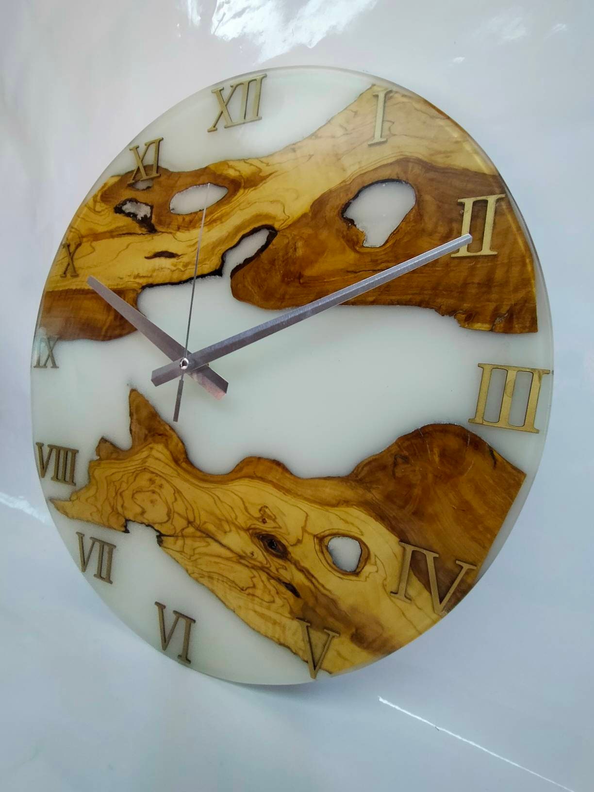 Epoxy clock, Resin clock, Clock for wall, Extra Large wall clock, Wall Clock, Wood Clock, Wood Decor, Wooden Clock, Cool Clocks Resin Wood Living