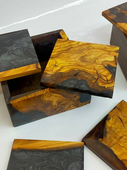Epoxy & Wood Coasters Resin Wood Living