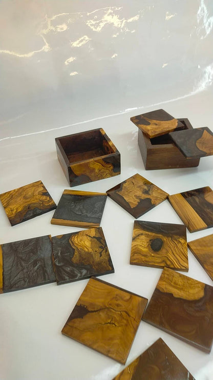 Epoxy & Wood Coasters Resin Wood Living