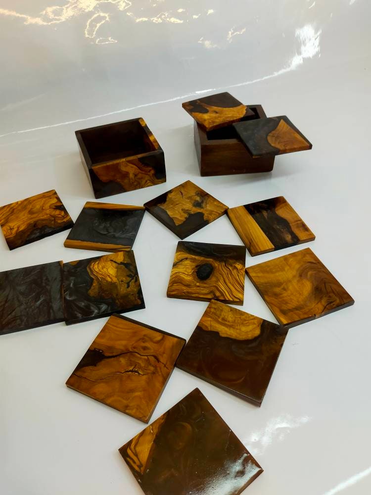 Epoxy & Wood Coasters Resin Wood Living