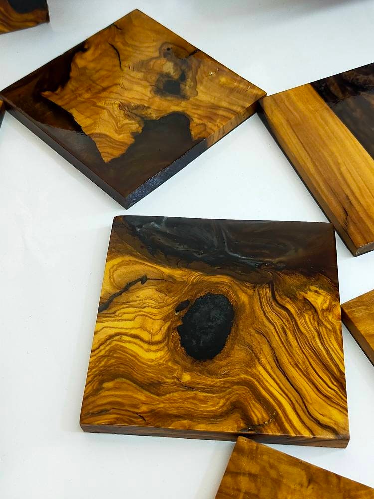 Epoxy & Wood Coasters Resin Wood Living