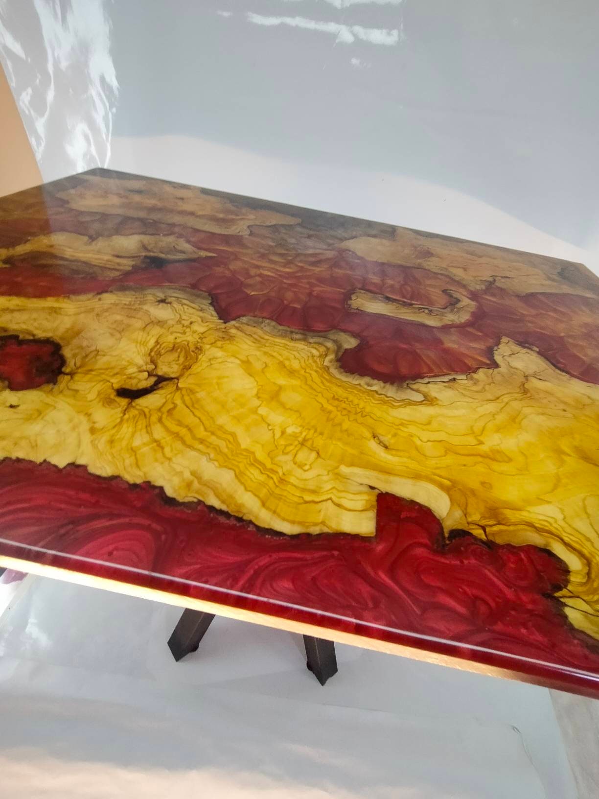 Resin table top, Epoxy Coffee table top, epoxy table top, wooden table top, custom epoxy river table top, resin din table, epoxy din table Resin Wood Living